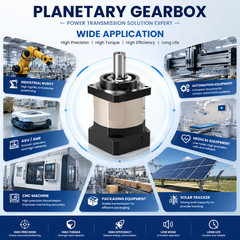 Nema23 Planetary Gearbox Speed Reducer Gear Head 5:1/20:1/50:1/100:1 14mm Shaft