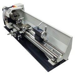 110V 1.1KW Double Chuck WM210V Precision Instrument Metal Bench Lathe 8″*32″