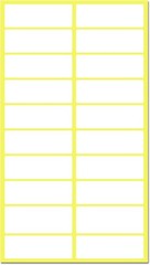 500 White File Folder Labels 1.5 x 0.5 inch Matte Self-Adhesive