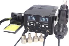 Tekpower TP8582D 2-in-1 70W Soldering Iron and 750W SMD Hot Air Station