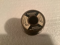 Nassau pure white water rosin solder Pedigreed AT&T Western Electric 1LB