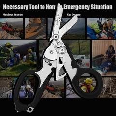Emergency Trauma Shears Medic Emt Heavy Duty Multi Purpose Shears Black Handle