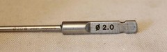 H500575 Drill Bit Ø2.0mm Quick Coupling End Stainless 4″ home use