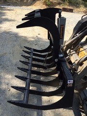New 66″ Root Grapple Skid Steer/Tractor Brush Bucket -Bobcat, Case, Cat, etc