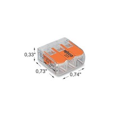 Wago 221 Series Lever-Nut Connector Multi-Wire Compact Splicing Terminal Block