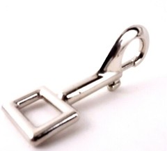 Ten Piece Pack Bolt Snap Rigid Rectangle Eye 3/4in Light Duty Nickel Plated 10ea