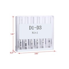 Dental Endo Retreatment Root Canal Engine NiTi Rotary Files D1-D3