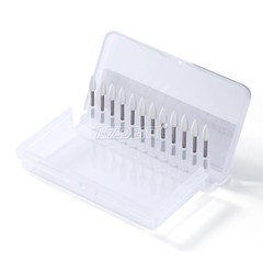 36pcs AZDENT Dental Flame White Stone Polishing FG Burs Abrasion Point Bur FL2