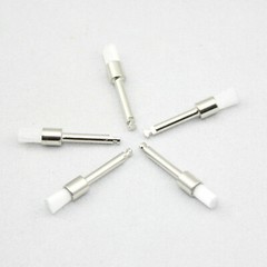 Dental White Nylon Polishing Flat Latch Polisher Prophy Brush Disposable 100 Pcs