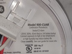 1 NEW KIDDE CUACFEX HARDWIRED SMOKE & CARBON MONOXIDE ALARM NIB/NNB *MAKE OFFER*