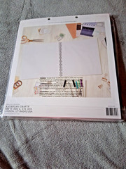 American Crafts 12×12 Spiral Bound Art Journal – White Cover – 40 Blank Pages –