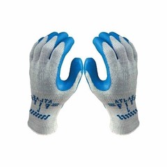 ATLAS Fit 300 Showa Latex Palm-Dipped Blue Medium Rubber Work Gloves, 24-Pairs