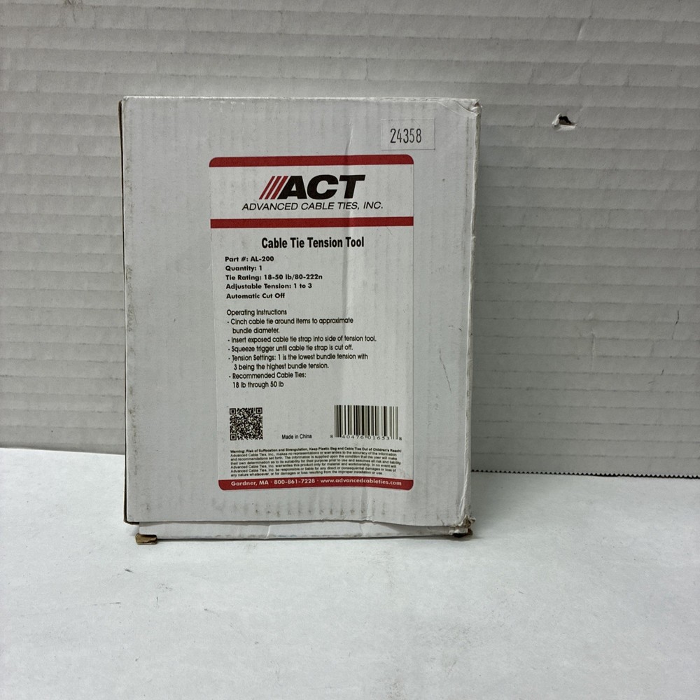 Advanced Cable Ties ACT PN AL-200 Cable Tie Tension Tool 18-50Lbs