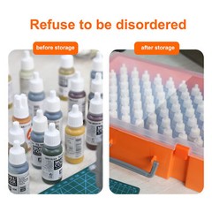 Model Paint Organizer Pigment Bottle Storage Suitcase Holds 88pcs Bottles