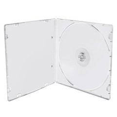 100 Pack Clear Slim Single CD DVD Case PP Poly Plastic Cases Holder Storage Box