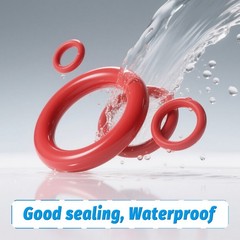 1mm Cross Section O Rings VMQ Silicone Food Grade 3mm-44mm ID (+200℃ / -35℃)