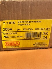 SIBA SQB-DC082 Ultra Rapid Semi-Conductor Fuse-Link 250A 800VDC Lot Of 2 (NEW)