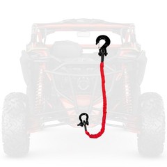 Recovery Strap (18,000lb.) 4FT with Winch Hook and D-Ring for ATV Mud Recovery