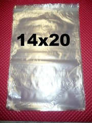 18 EXTRA LARGE 14”x 20” Reclosable Seal-Top Clear 2 Mil Merchandise Bags 14×20