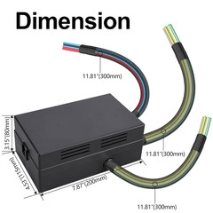 12V Relay Box 15 Way Fuse Relay Box, with Pre-Wired, 10 Relays and 15 ATC/ATO Bl