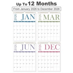 2026 Calendar – 12 Monthly Wall 11″ x 14″ 12-Month Wall, BigLetter