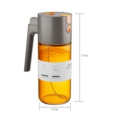 LAKUMIQI Upgrade 2 in 1 Oil Sprayer for Cooking, Olive Oil Dispenser Bottle for