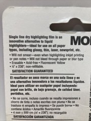 Tombow Mono Dry Highlighter Fluorescent Yellow 1/6” x 236” NOS