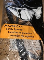 Kleanguard Maverick Safety Anti-Fog Glasses Side Guard Shields 1 Pair BLK Frame