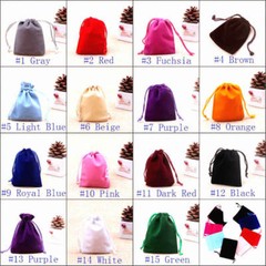 (10 PACK) VELVET BAGS 4″ x 3.5″ plush party favor wedding gift jewelry pouch