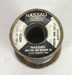 Spool Vintage Western Electric Nassau Rosin Core Solder