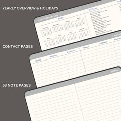 2026-2029 Monthly Planner/Calendar – 3 Year Planner with 3.8″ x 6.3″, Grey