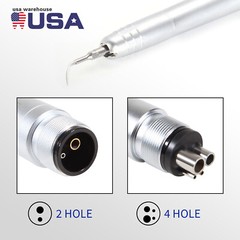 Dental Ultrasonic Air Perio Scaler Handpiece Hygienist 2/4-Holes with 3 Tips po