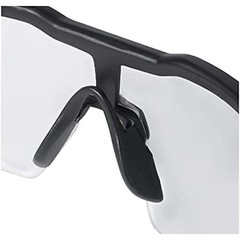 Milwaukee Anti-Scratch Safety Glasses Clear Lens Black/Red Frame – Case of: 1;