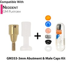 For NEODENT GRAND MORSE Locator Abutments 1-6mm GH & Overdenture Male Cap Kit