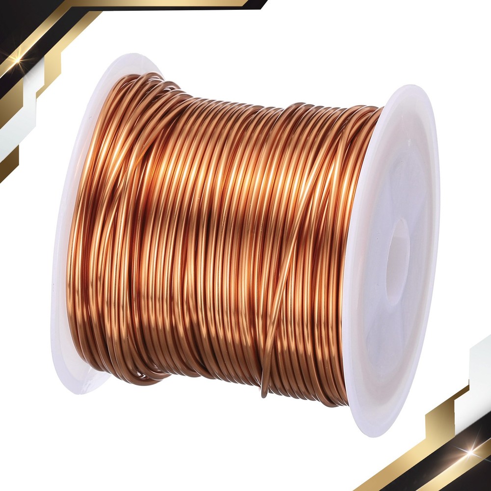 1mm Magnet Wire 46ft(14m) Enameled Copper Wire Winding Wire Coil 100g 155C Brown