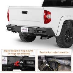 Rear Steel Bumper with LED Lights for Toyota Tundra 2014-2021 Pickup Truck