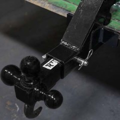 Titan Attachments Clamp-On Tractor Bucket Hitch Receiver Adapter, 2″ Receiver