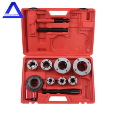 Large Hand Die Ratcheting 7 Size Pipe Thread Threader Tool 3/8″ to 2″ Dies Set