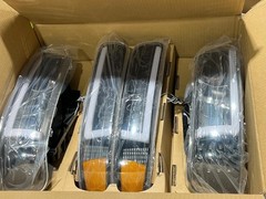 Auto Dynasty 4PCS LED DRL Headlights Assembly and Bumper Lamps Compatible with