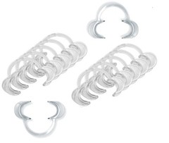 20pc Adult Large Size C-Shape Mouth Opener Lip Dental Cheek Retractors 17 year+