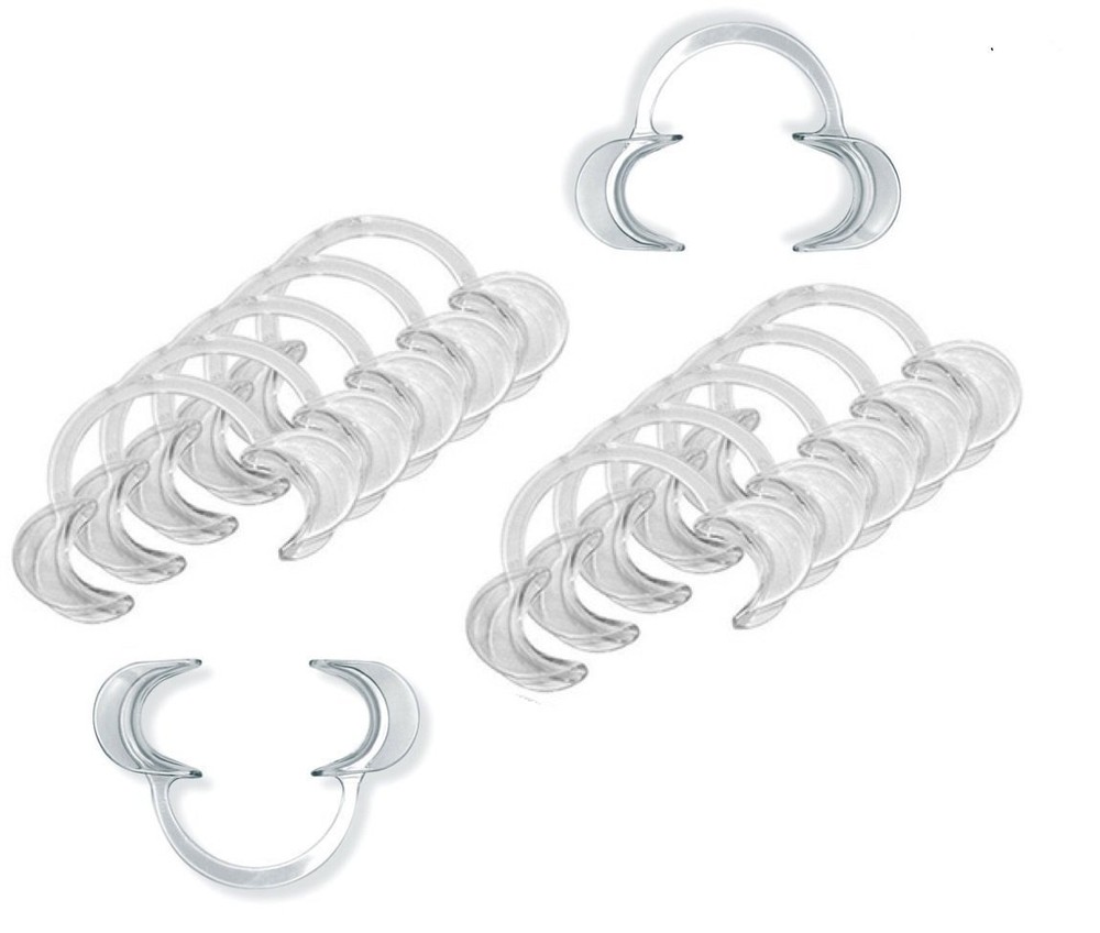 20pc L Size C-Shape Dental Intraoral Cheek Retractors Mouth Opener Party Game