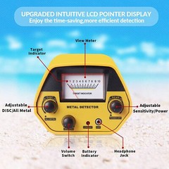 Deep Ground Metal Detector For Adults Underwater Beach Yard Waterproof Seeker