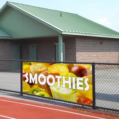 Vinyl Banner Multiple Sizes Smoothies with Image Restaurant and Food Outdoor