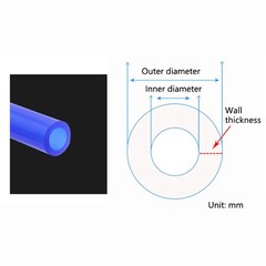 3mm – 10mm ID x 5mm – 12mm OD Food Grade Flexible Silicone Tubing High Temp Hose