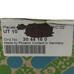Lot of 10 Phoenix Contact UT 10 3044160 Terminal Blocks, 57A, 1000V, 1-Pole