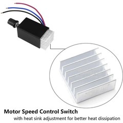 2Pcs 12V-24V 10A PWM Motor Rheostat Speed Controller for Heater Ventilator Fan