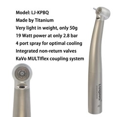 COXO Dental High Speed Fiber Optic Handpiece Turbine KaVo Coupler 4 Hole 6 Pin