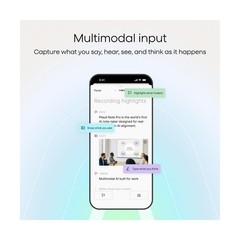Plaud Note AI Voice Recorder, AI Note Taking Device, Transcribe & Summarize, …