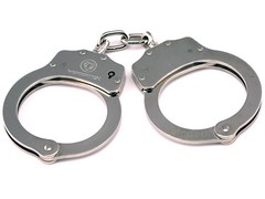 VIPERTEK Handcuffs Professional Double Lock Metal Steel Police Security SILVER