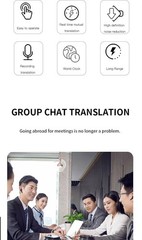 AI Translation Earbuds Real Time 144 Language Translator Earbuds for ALL iPhone